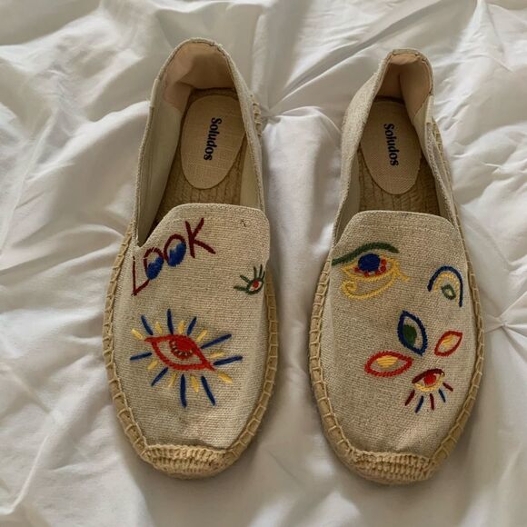 New Soludos Look smoking slippers. Size 8 - Picture 2 of 3